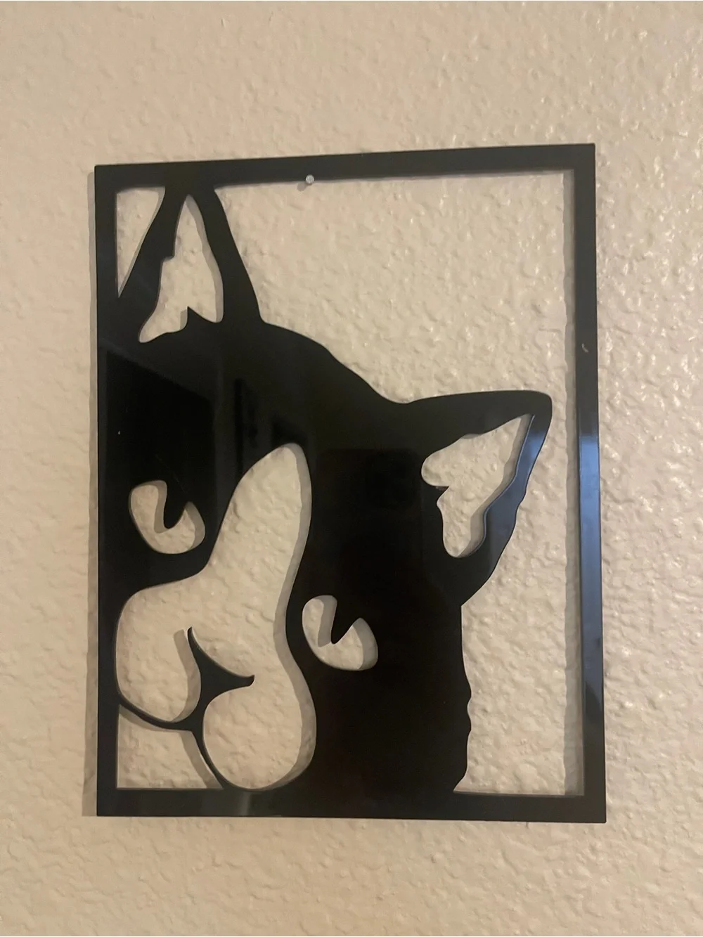 Black Cat Wall Art Mica Silhouette - Home Wall Decor
